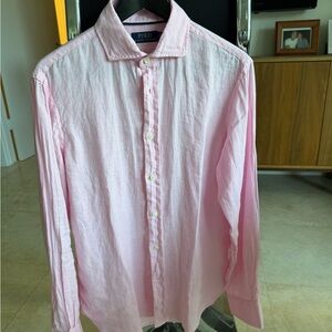 Ralph Lauren Light Pink linen Casual Shirt